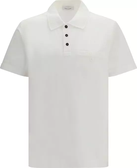 White Cotton Polo Shirt