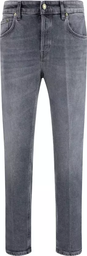 Gray Cotton Jeans Denim
