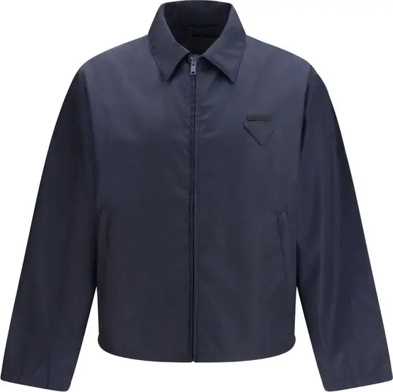 Blue Nylon Shell Jacket