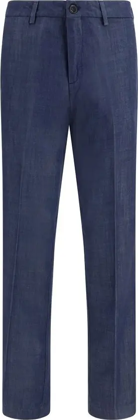 Blue Tencel Dress Pants