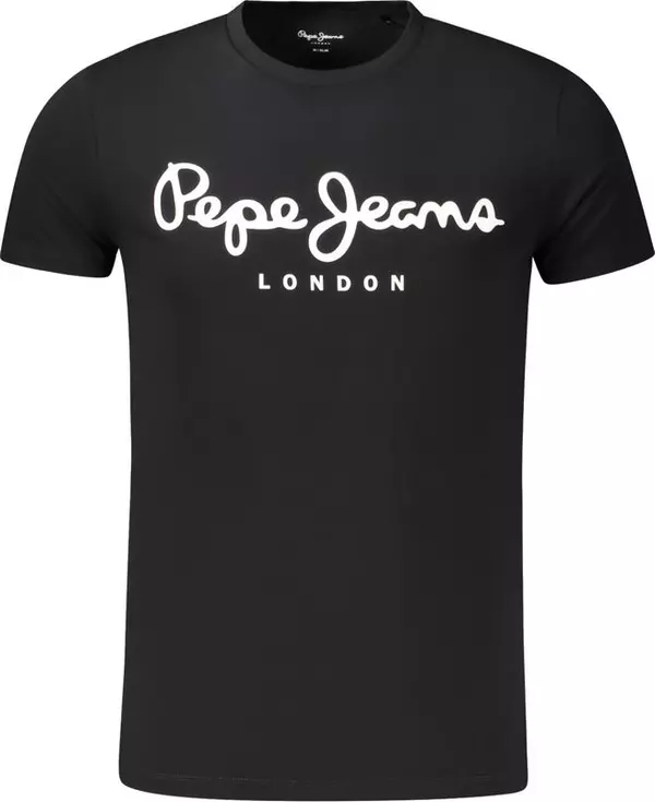 Black Cotton Men's T-Shirt