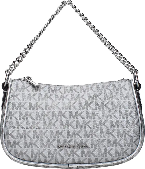 Gray Fabric Handbag