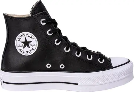 Black Polyethylene Platform Sneakers