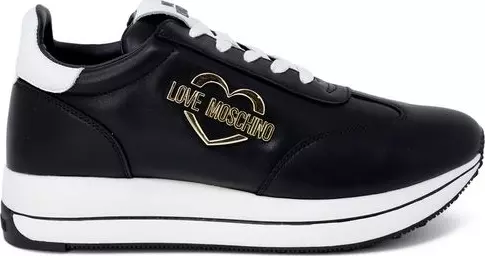 Black Leather Low Top Sneakers