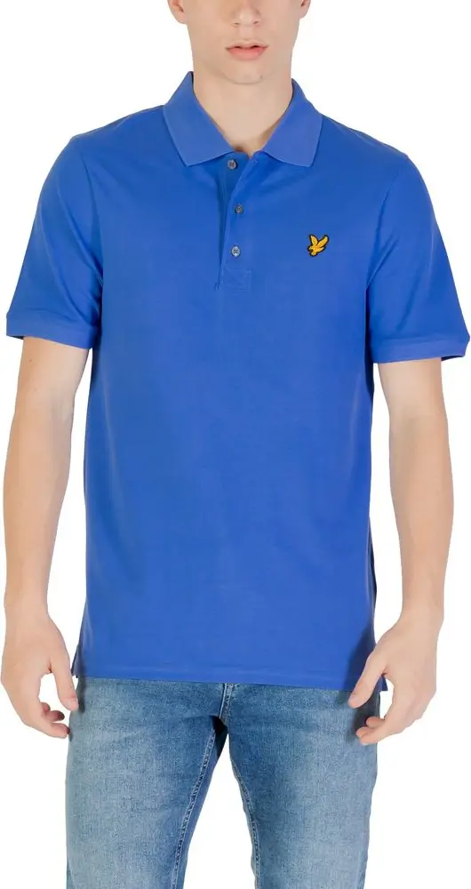 Blue Cotton Polo Shirt