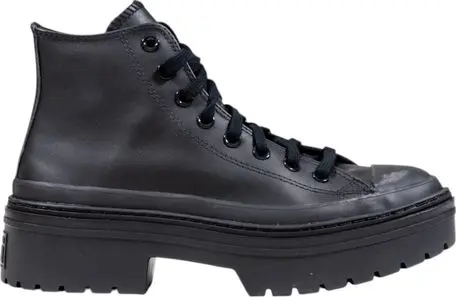 Black Leather Ankle Boots