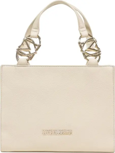 Beige Polyethylene Handbag