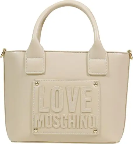 Cream Polyethylene Handbag