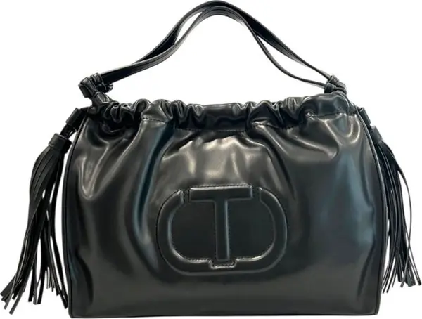 Black PU Women Shoulder Bag
