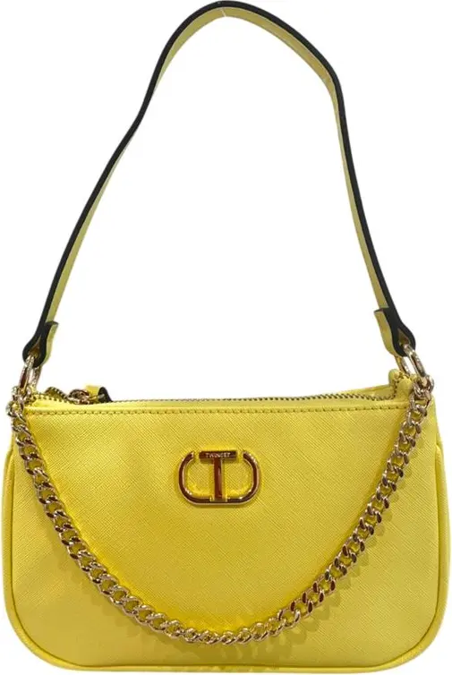 Yellow PU Women Shoulder Bag