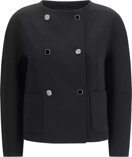 Black Triacetate Coat