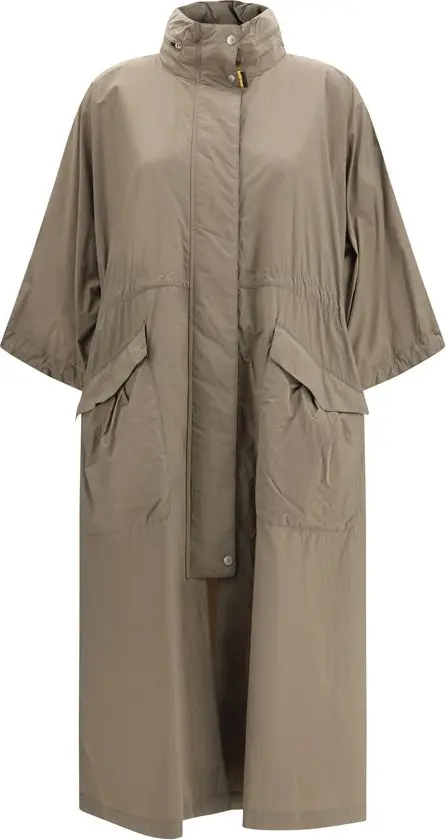 Bicolor Polyamide Trench Coat