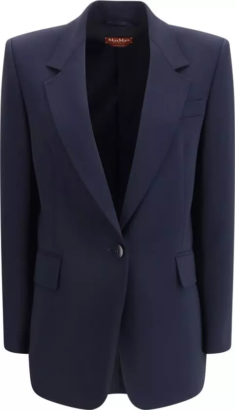 Blue Triacetate Blazer