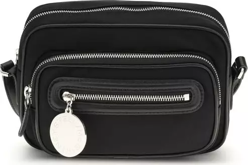 Black Polyamide Shoulder Bag