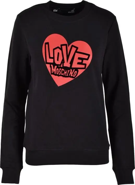 Black Cotton Sweatshirt