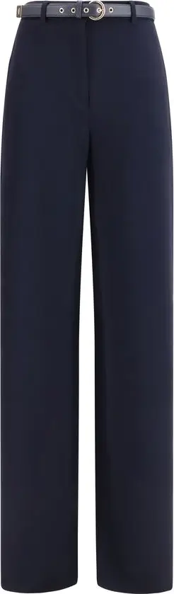 Blue Triacetate Dress Pants