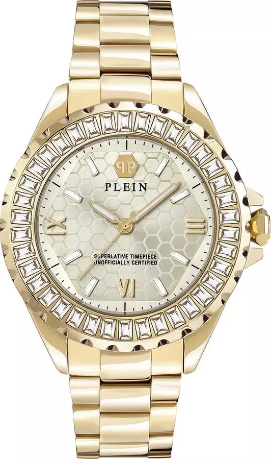 Gold Stainless Steel Dress Watch