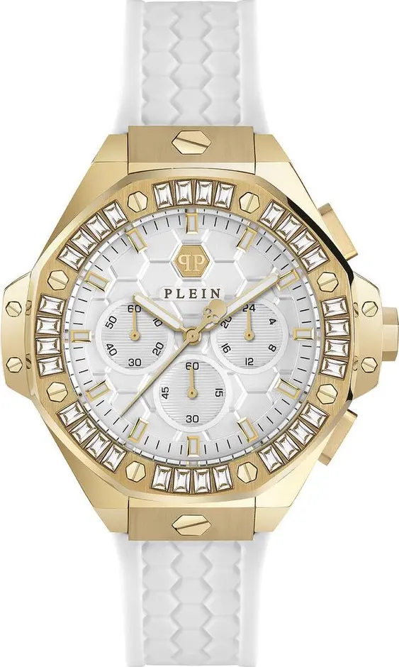 White Synthetic Dress Watch