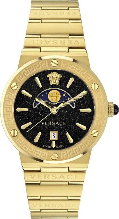 Gold Stainless Steel Dress Watch