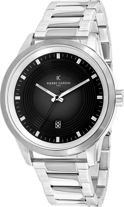 Gray Stainless Steel Dress Watch