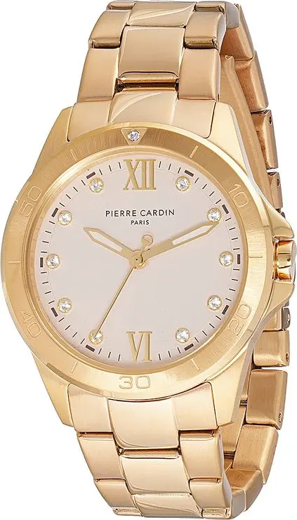 Gold Stainless Steel Dress Watch