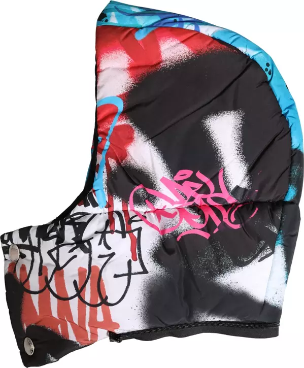 Multicolor Graffiti Whole Head Wrap Capello Hat