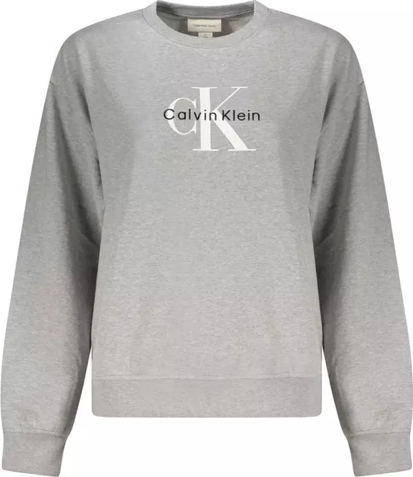 Grigio Cotton Women Sweatshirt