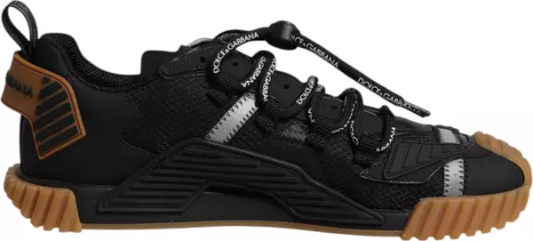 Black Logo Lace Up Low Top NS1 Sneakers Shoes