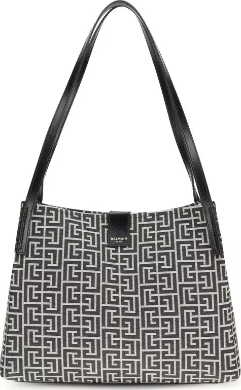 Black Cotton Shoulder Bag