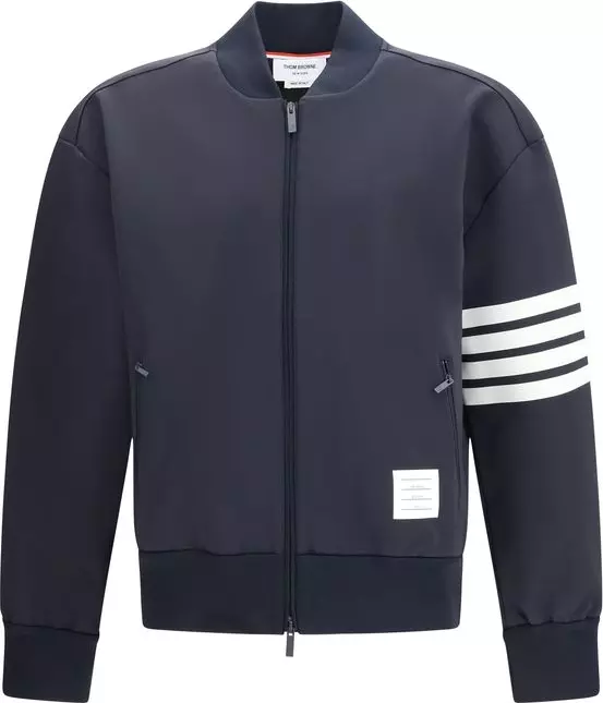 Blue Viscose Bomber