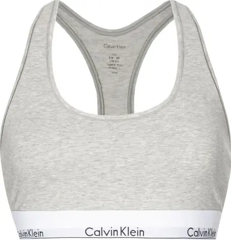 Gray Cotton Bra