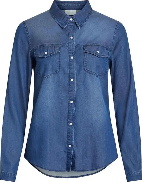 Blue Cotton Blouse