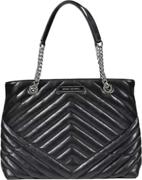 Black Polyester Handbag
