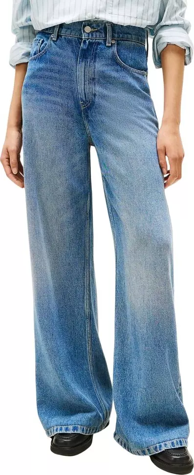 Blue Lyocell Bootcut Jeans