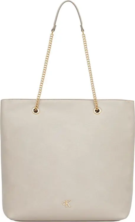 Beige Polyethylene Handbag
