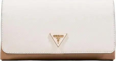 Beige Polyethylene Clutch Bag