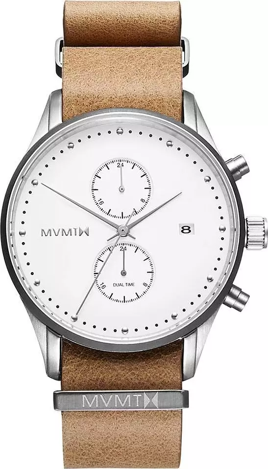 Brown Leather Dress Watch