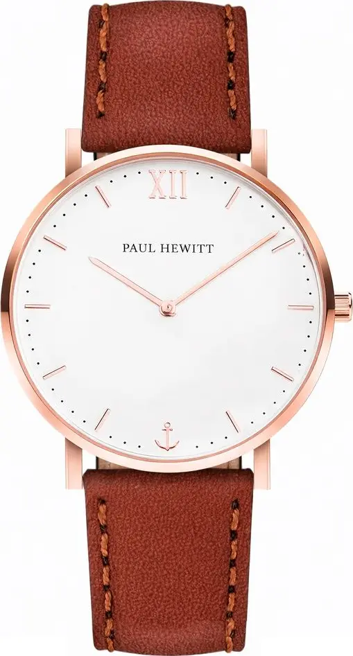 Brown Leather Dress Watch