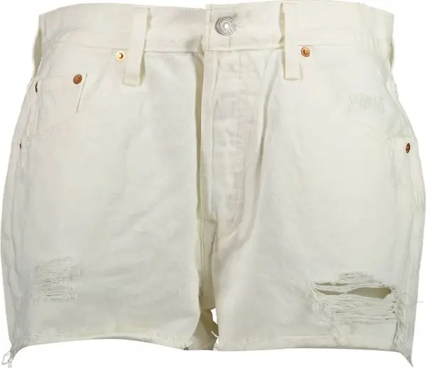 White Cotton Women's Shorts