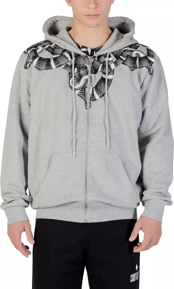 Gray Cotton Hoodie