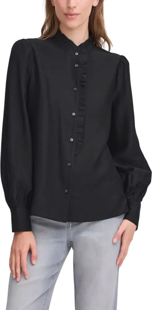 Black Viscose Blouse