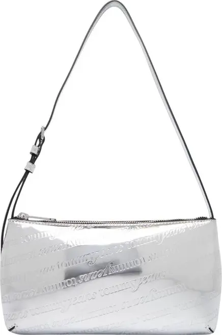 Silver Polyethylene Handbag