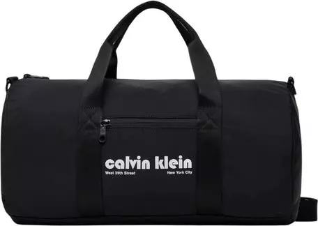 Black Recycled Polyester Duffel Bag
