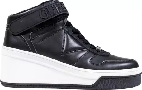 Black Polyethylene Platform Sneakers