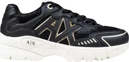 Bicolor Polyester Athletic Sneakers