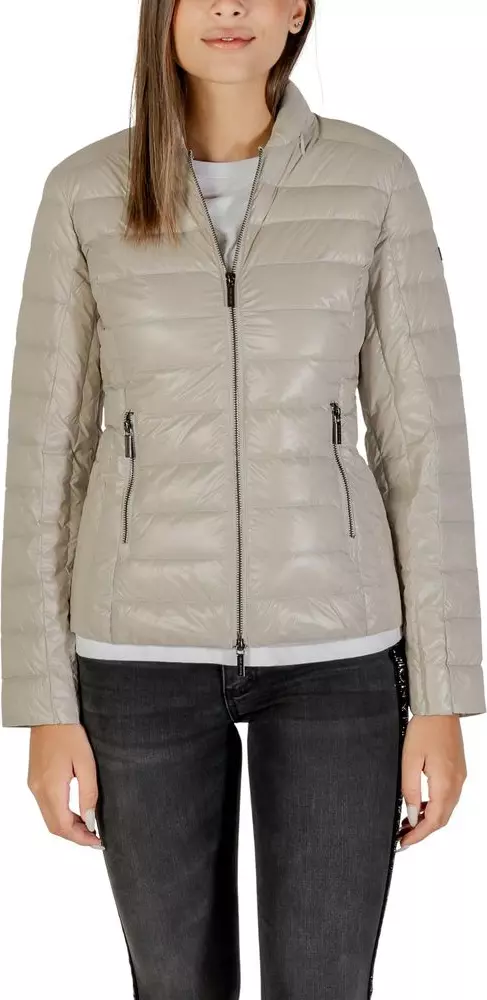 Beige Polyamide Coat