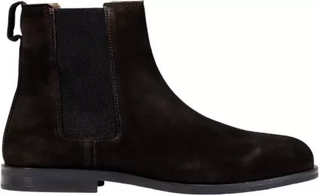 Brown Suede Leather Chelsea Boots
