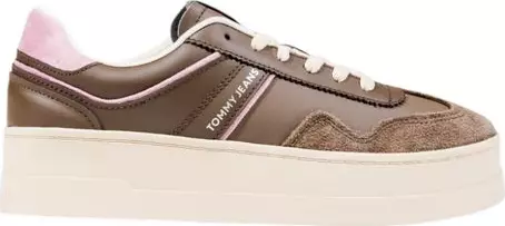Brown Artificial Leather Sneakers
