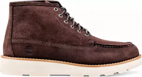 Brown Leather Lace-Up Boots