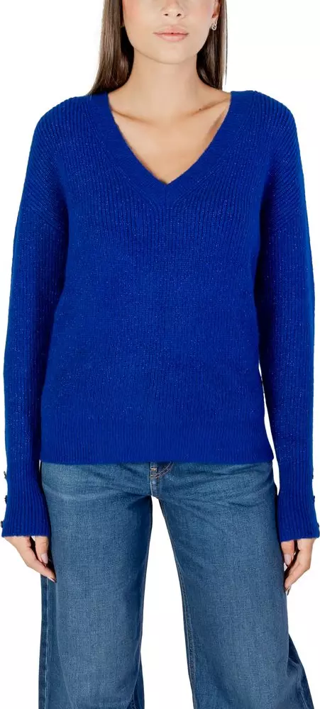 Blue Polyester Sweatshirt
